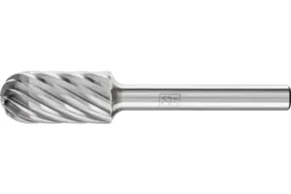 Stopková fréza z tvrdokovu Pferd WRC 1225/6 INOX - valcová, rádiusový koniec (PF4007220900529)
