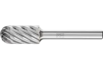 Stopková fréza z tvrdokovu Pferd WRC 1225/6 INOX - válcová, rádiusový konec (PF4007220900529)