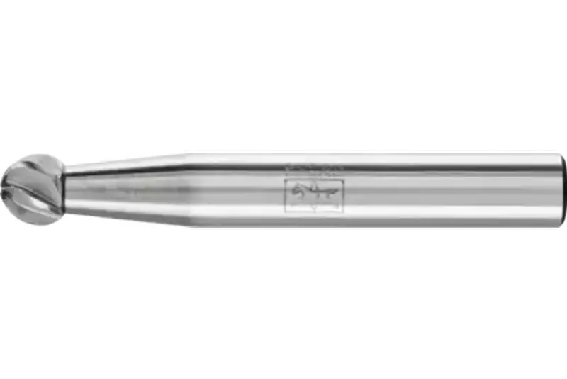 Stopková fréza z tvrdokovu Pferd KUD 0605/6 INOX - guľový tvar (PF4007220900536)