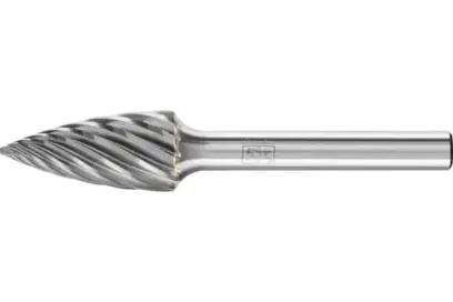 Stopková fréza z tvrdokovu Pferd SPG 1225/6 INOX INOX - stromový tvar (PF4007220936894)