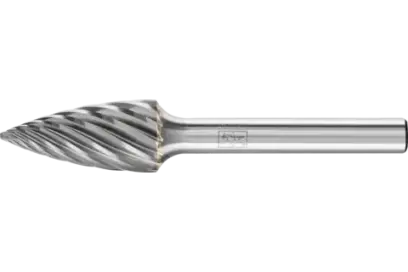 Stopková fréza z tvrdokovu Pferd SPG 1225/6 INOX INOX - stromový tvar (PF4007220936894)