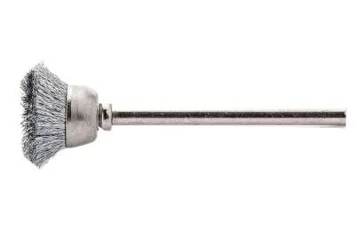 Hrncová kefa oceľ stopková 18 x 0,1 mm Lessmann 430223, vlnitý drôt (EDE79601018)