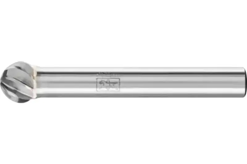 Stopková fréza z tvrdokovu Pferd KUD 0807/6 INOX - guľový tvar (PF4007220952269)