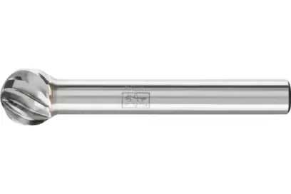 Stopková fréza z tvrdokovu Pferd KUD 1009/6 INOX - guľový tvar (PF4007220952276)