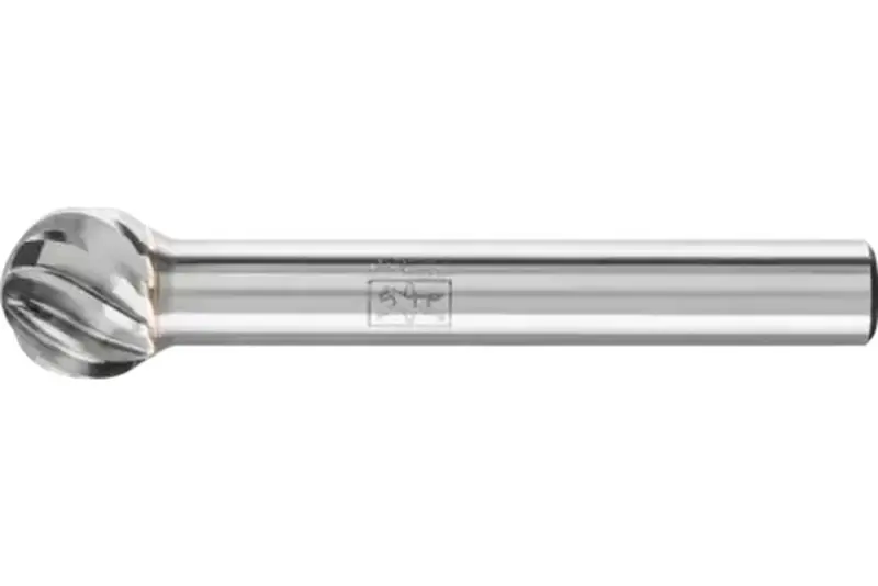 Stopková fréza z tvrdokovu Pferd KUD 1009/6 INOX - guľový tvar (PF4007220952276)
