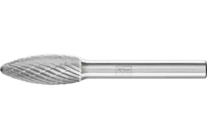 Stopková fréza z tvrdokovu Pferd B 1025/6 Z3 PLUS - plamienkový tvar B (PF4007220955505)