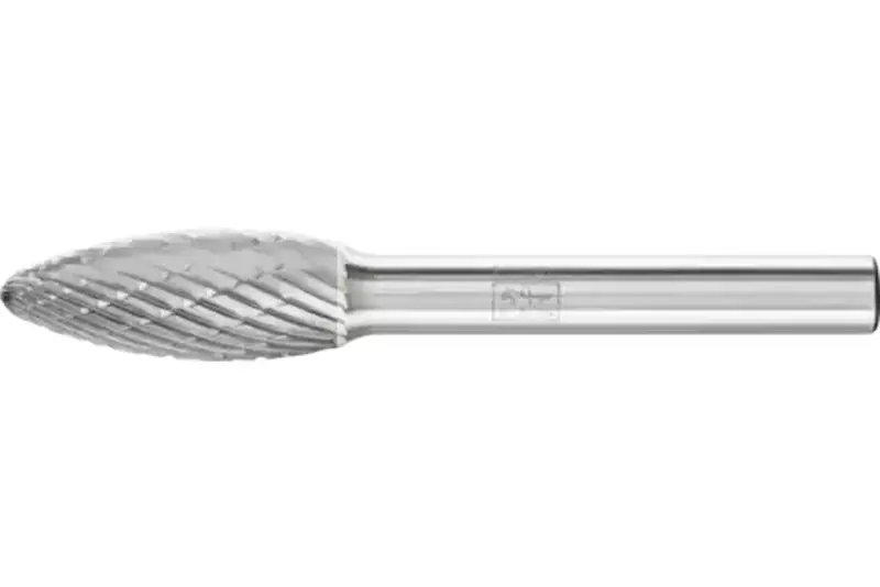 Stopková fréza z tvrdokovu Pferd B 1025/6 Z3 PLUS - plamienkový tvar B (PF4007220955505)