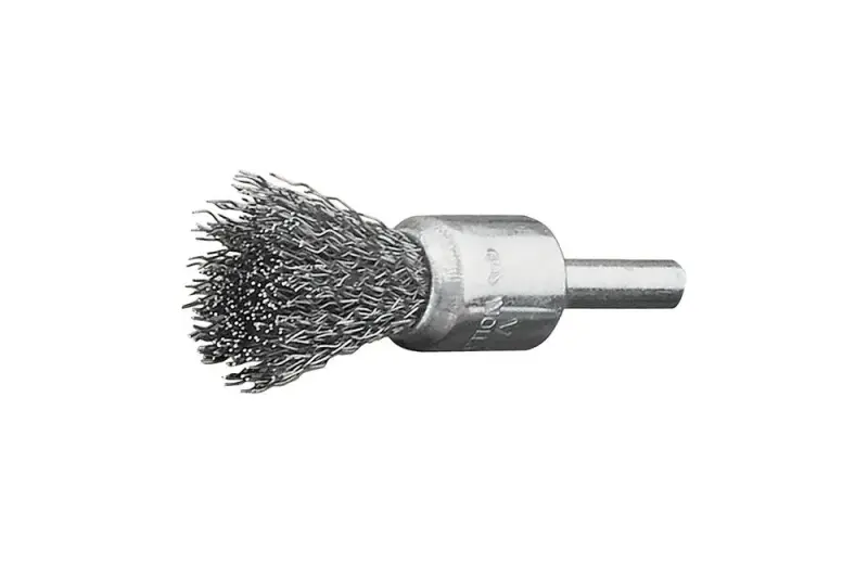 Štetcová kefa pr. 17x22/65x0,3 mm, oceľový vlnitý drôt, stopka pr. 6 mm Lessmann 452161 (EDE79910017)