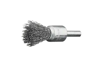 Štetcová kefa pr. x22/65x0,3 mm, inox vlnitý drôt, stopka pr. 6 mm Lessmann 452361 (EDE79920017)