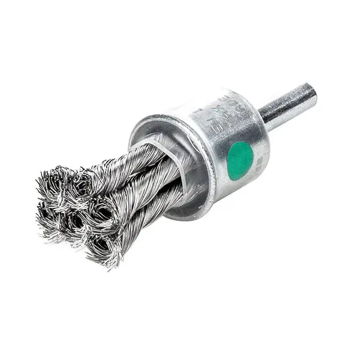 Štetcová kefa pr. 29x28/72x0,35 mm, inox drôt, splietaný, stopka pr. 6 mm Lessmann 456378 (EDE79940029)