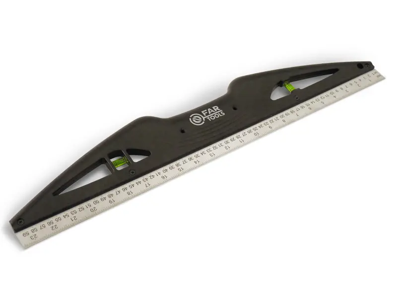 Vlasové pravítko 60 cm s vodováhou Fartools 212021 (WOLFFRT212021)