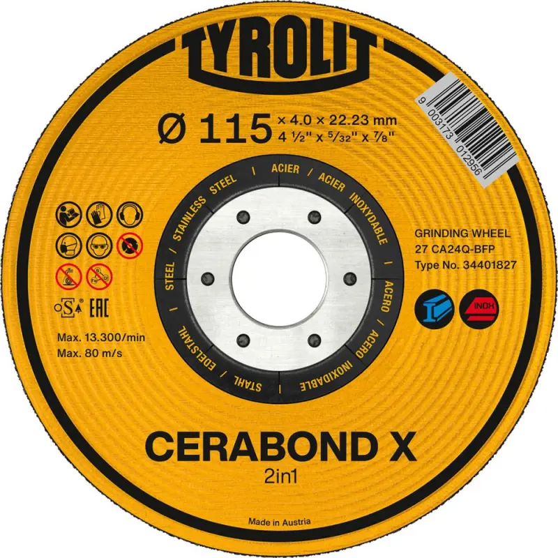 Hrubovací kotouč CERABOND X průměr 230x7 mm CA24Q-BFK Tyrolit (EDE80467230)
