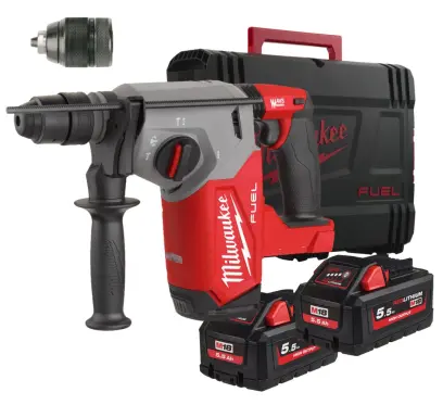 Aku kombinované kladivo SDS-plus Milwaukee M18 FHX-552X Fixtec (5,5 Ah) (MI4933478889)