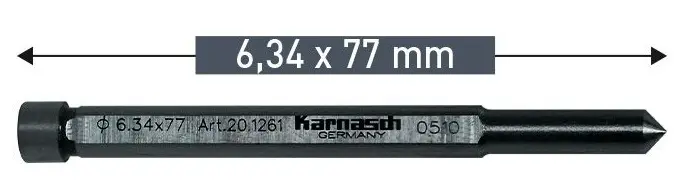 středící vrták 6,34x77mm pro SILVER-LINE 25 (KAR20.1261)
