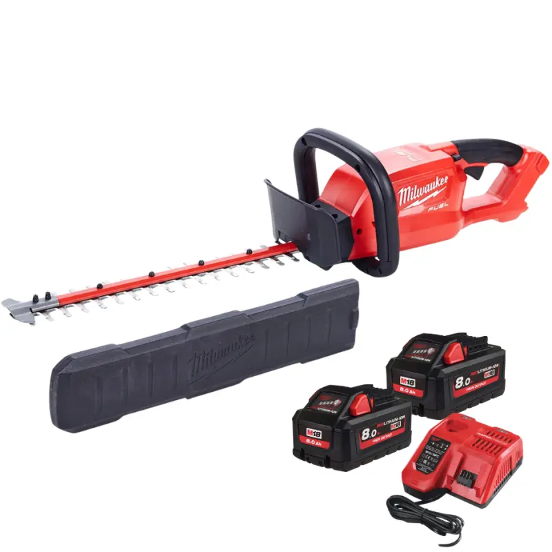 Aku nůžky/plotostřih na živý plot Milwaukee M18 FHT45-802, lišta 45 cm, 2x Aku M18 HB8 + nabíječka M12-18 FC, 4933480113 (MI4933480113)