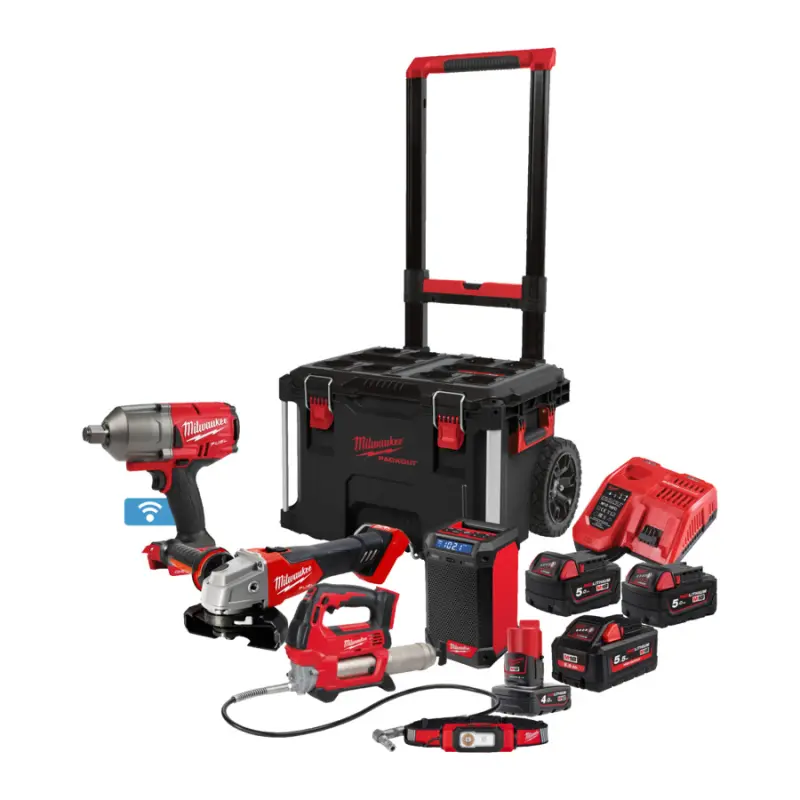 Sada aku nářadí Milwaukee M18 FPP5C-555P M18 FUEL, PACKOUT, 4933481016 (MI4933481016)