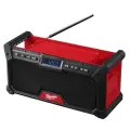 Aku stavební rádio Milwaukee M18 RADDAB+G2-0, DAB+/FM/AM tuner, Bluetooth, nabíječka USB-C, bez Aku, 4933492344 (MI4933492344)