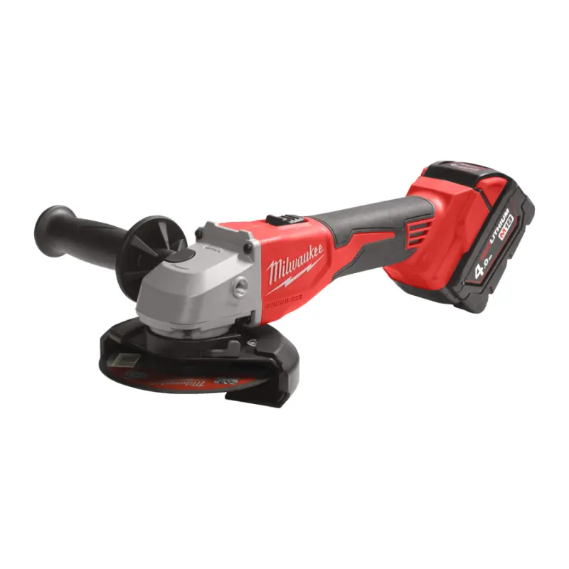 Aku bezuhlíková úhlová bruska Milwaukee M18 BLSAG125X-402X, 125 mm s posuvným spínačem 4933492644 (MI4933492644)