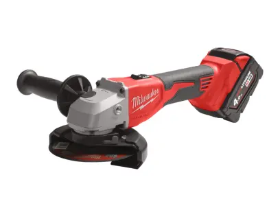 Aku bezuhlíková úhlová bruska Milwaukee M18 BLSAG125X-402X, 125 mm s posuvným spínačem 4933492644 (MI4933492644)