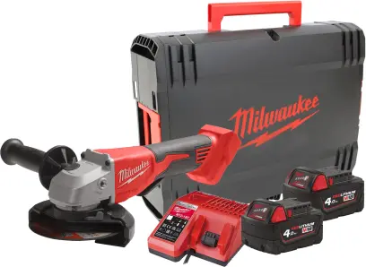 Aku bezuhlíková úhlová bruska Milwaukee M18 BLSAG125XPD-402X, 125 mm s kolébkovým spínačem 4933492646 (MI4933492646)