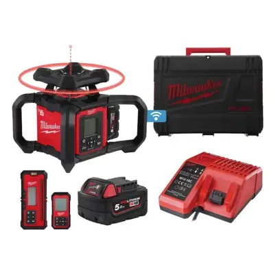 Rotačný laser s automatickým nastavením sklonu Milwaukee M18 RLOHV1200-501C (5,0 Ah (MI4933493204)