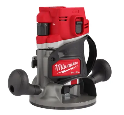 Aku horní frézka Milwaukee M18 FR12KIT-0P, bez aku, PACKOUT BOX, ponorná základna 12MM, upínací kleština 8mm a 12mm, 4933493305