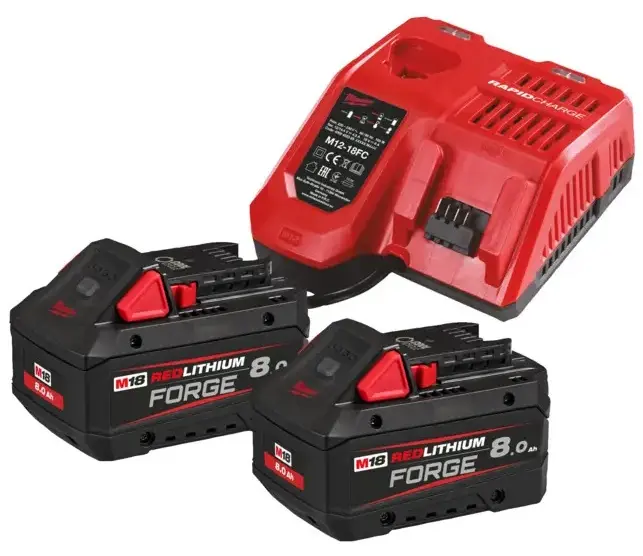 Sada akumulátorů a nabíječky Milwaukee M18 FORGENRG-802, (MI4933498612)