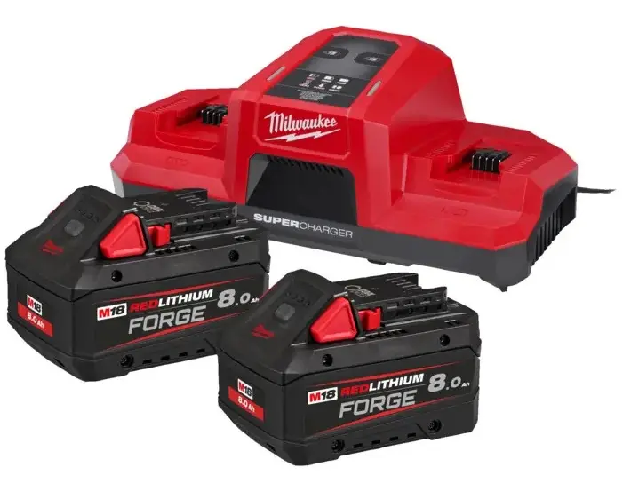 Sada akumulátorů a nabíječky Milwaukee M18 FORGENRG-802DBSC, 4933498616 (MI4933498616)