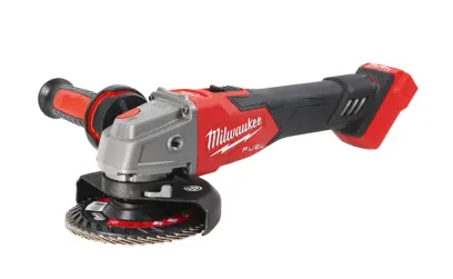 Aku úhlová bruska 125 mm (1200 W) Milwaukee M18 FSAGV125XB-0 s posuvným spínačem, brzdou a regulací otáček (bez aku) 4933499158 (MI4933499158)