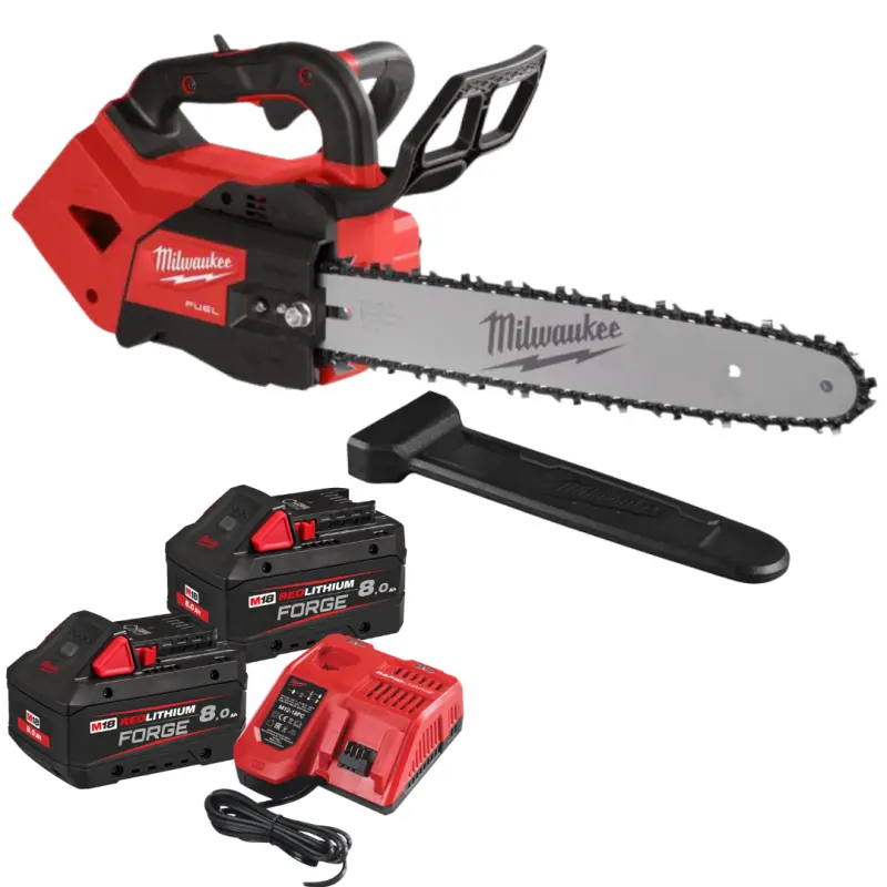 Aku řetězová pila Milwaukee M18 FTHCHS35-802, lišta 35 cm, 2x Aku M18 FB8 + nabíječka M12-18 FC, 4933499222 (MI4933499222)