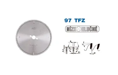 Pílový kotúč s SK pr. 250 x 3,2/2,2 x 30 - 60 TFZ L, typ 22 5397 (PI225397TFZ2503060)