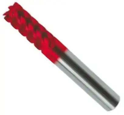 Gühring 5745 10.000 Viaczubá stopková fréza GH 100 U z tvrdokovu pr. 10 mm 6 čepieľok TiAlN, typ NH, dlhá (EDE24840100)