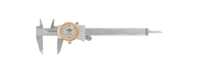 Posuvné meradlo s číselníkovým odchýlkomerom KINEX 200 mm, 0,02 mm, nárazuvzdorný, ČSN 25 1235, DIN 862 (KI6013-02-200)