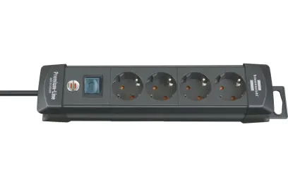 Zásuvková lišta Premium 4 zásuviek H05VV-F3G1,5 1,8m Brennenstuhl (EDE90130015)