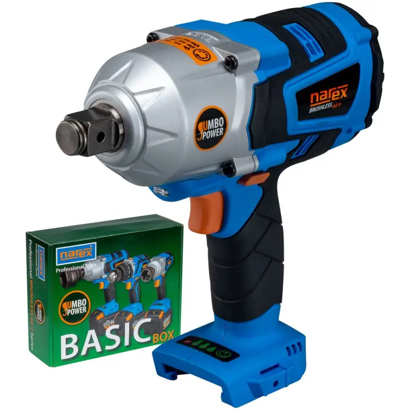 Aku rázový utahovák Narex ASR 600-3HTB BASIC BOX 1690 Nm (bez aku) (NA65405328)