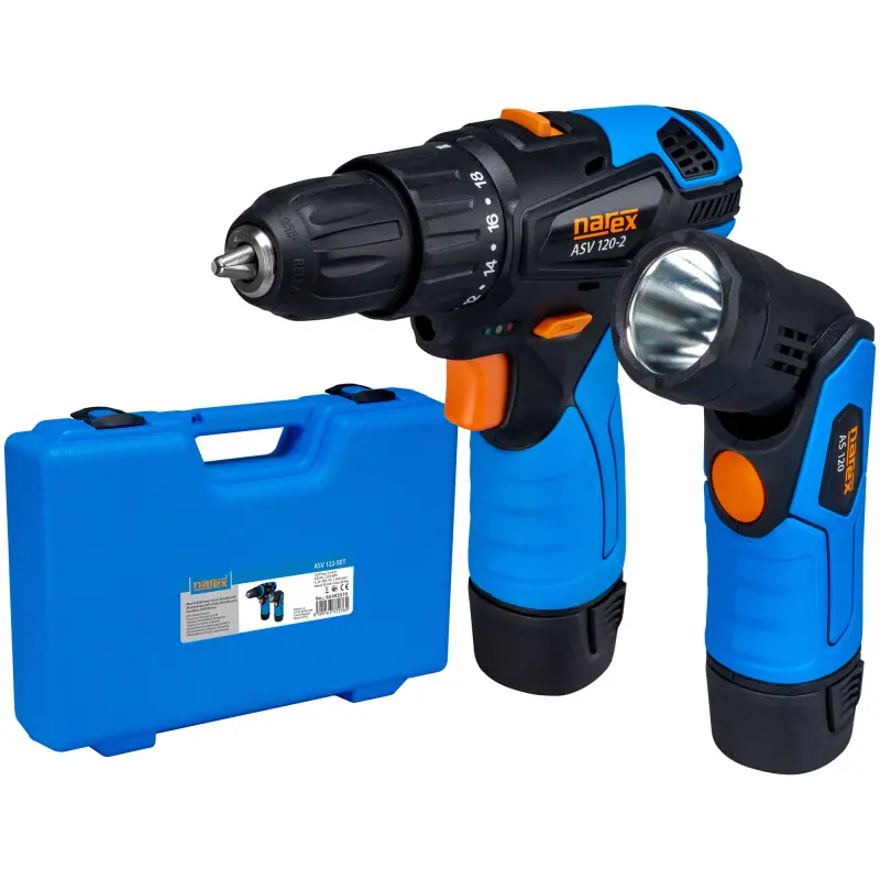 Aku set Narex ASV 122-SET e-POWER (šroubovák a svítilna 12V/2,0 Ah) (NA65405519)