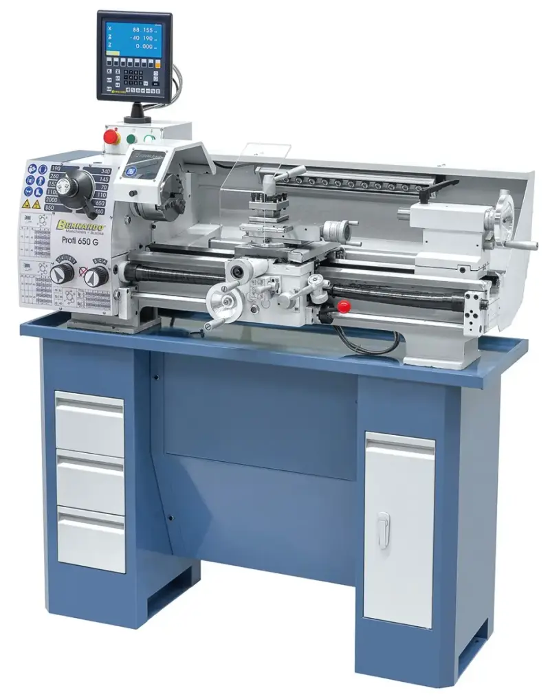 Stolný sústruh Bernardo Profi 650 G vrátane dvojosého digitálneho displeja ES-12 V (400 V) (BER031159)