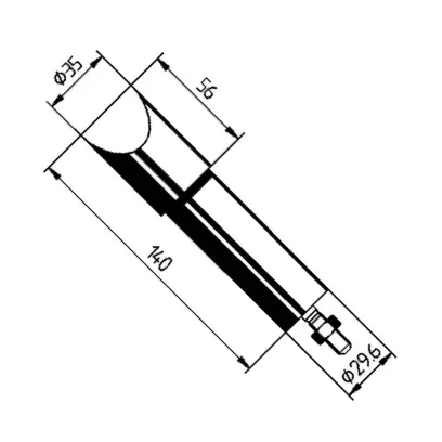 Letovacie hrot, dlátový výstuha 0552MZ Ersa (EDE91410551)