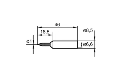 Letovacie hrot, dlátový 0832CDLF 2,2mm SB Ersa (EDE91500031)