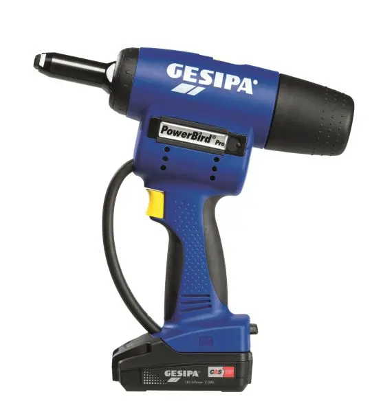 Akumulátorová nýtovací pi stole solo PowerBirdPRO G E Gesipa bez akumulátorub ez krabice s nabíječkou