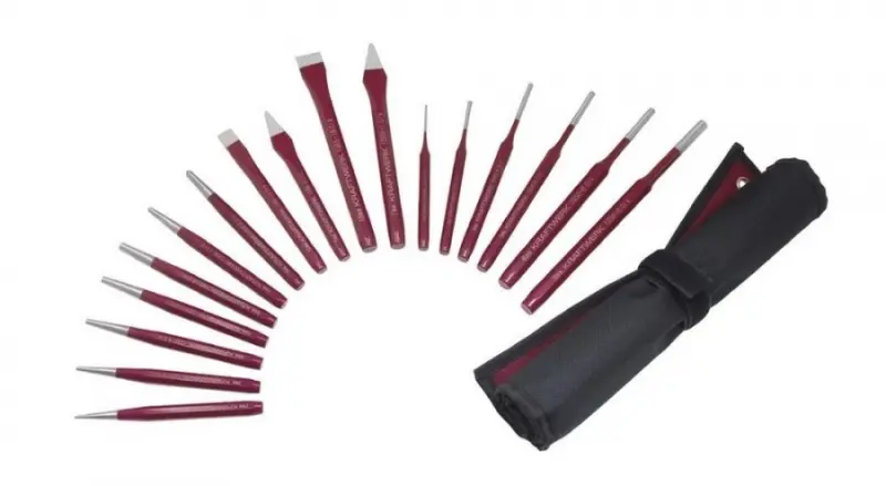 Souprava sekáčů, průbojníků, vyrážečů 17ks KWJ KRAFTWERK Junior Line (KRAF-KR-1374)