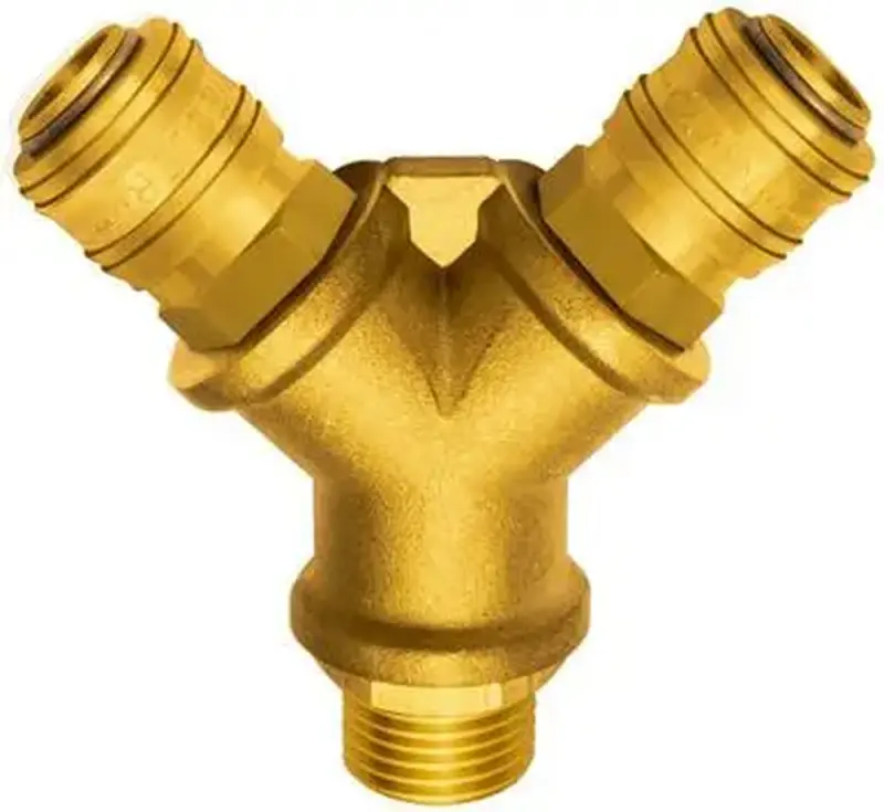 Rozbočovacie krabice, mosadz, 4 spojky, vonkajší závit G1/2" RIEGLER (EDE94140130)