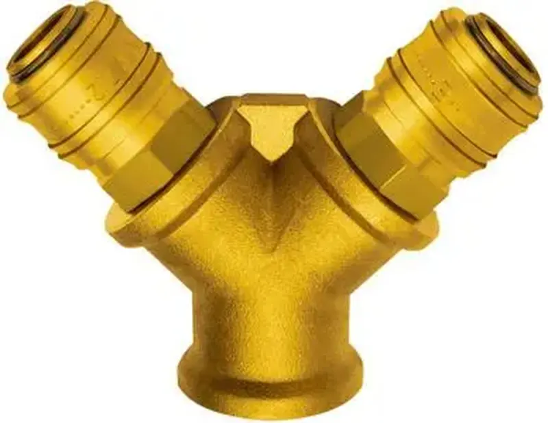 Rozbočovacie krabice, mosadz, 4 spojky, vnútorný závit G1/2" RIEGLER (EDE94140150)