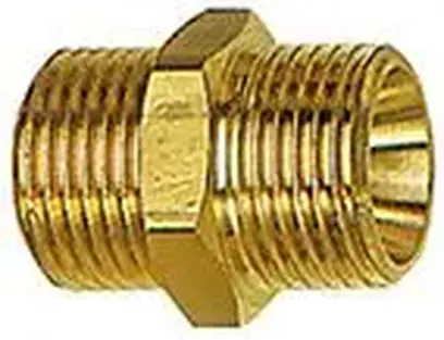 Dvojitá vsuvka, mosadz vonkajší závit G3/4"xG3/4" SW32mm RIEGLER (EDE94160680)