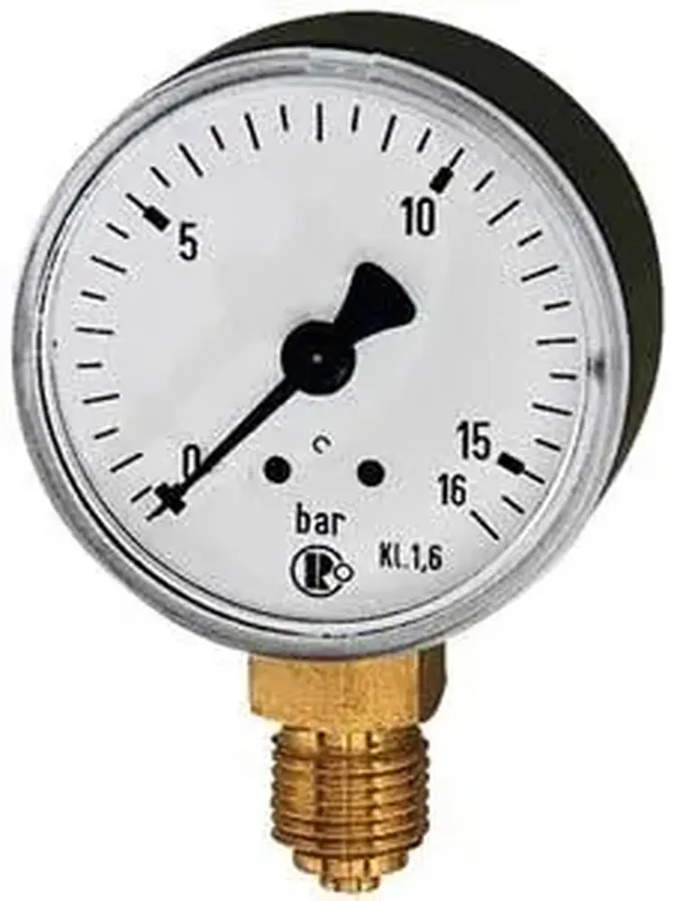 Manometr, stojící 50 mm 0-10bar G1/4" RIEGLER