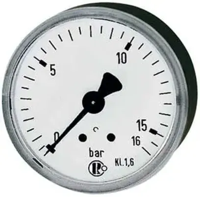 Manometr, na zadní straně centrický 63mm 0-6bar G1/4" RIEGLER