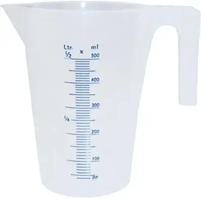 Odmerka polypropylen menovitý obsah 2l, priehľadná PRESSOL (EDE95620020)