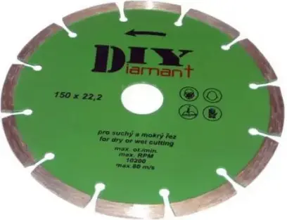 Segmentový diamantový rezný kotúč DIY (priemer 125 mm) (PRO60125000)