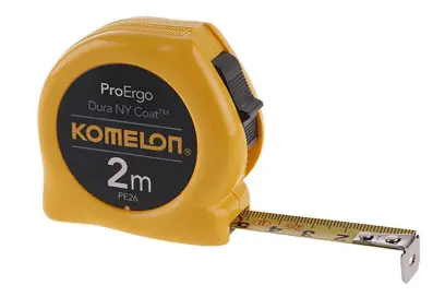 Oceľový zvinovací meter KMC 2074N-2mx16 KOMELÓN žltý, FESTA 10002 (L10002)