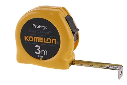 Oceľový zvinovací meter KMC 3074N-3mx16 KOMELON žltý, KOMELON 10003 (L10003)